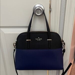 Kate Spade Black and Navy Satchel